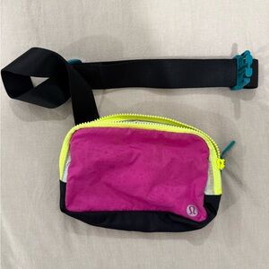 lululemon athletica Pink and Black Crossbody Bag